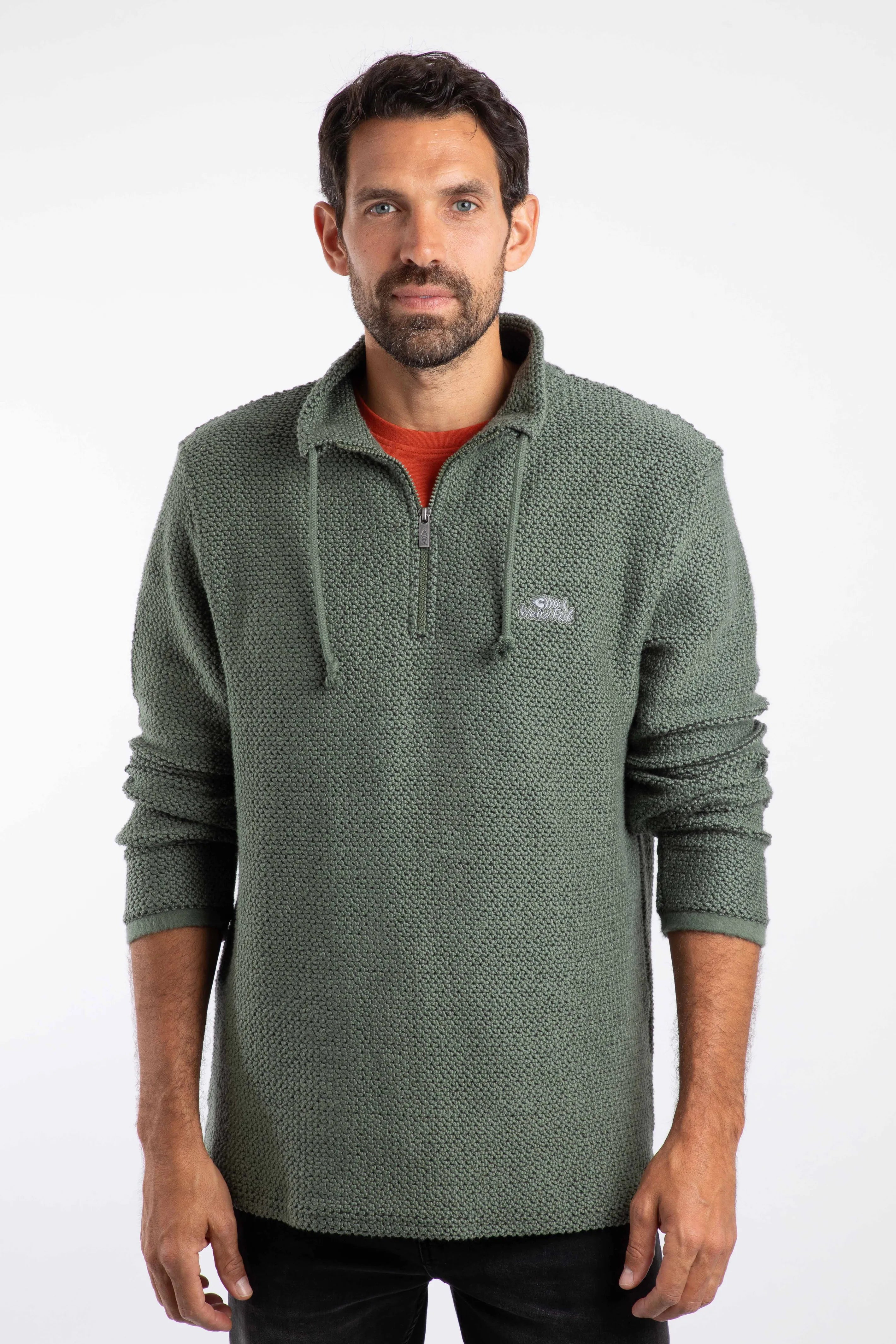 Weird Fish Men's Cruiser Macaroni Knit Sweatshirt - The Original & Best!