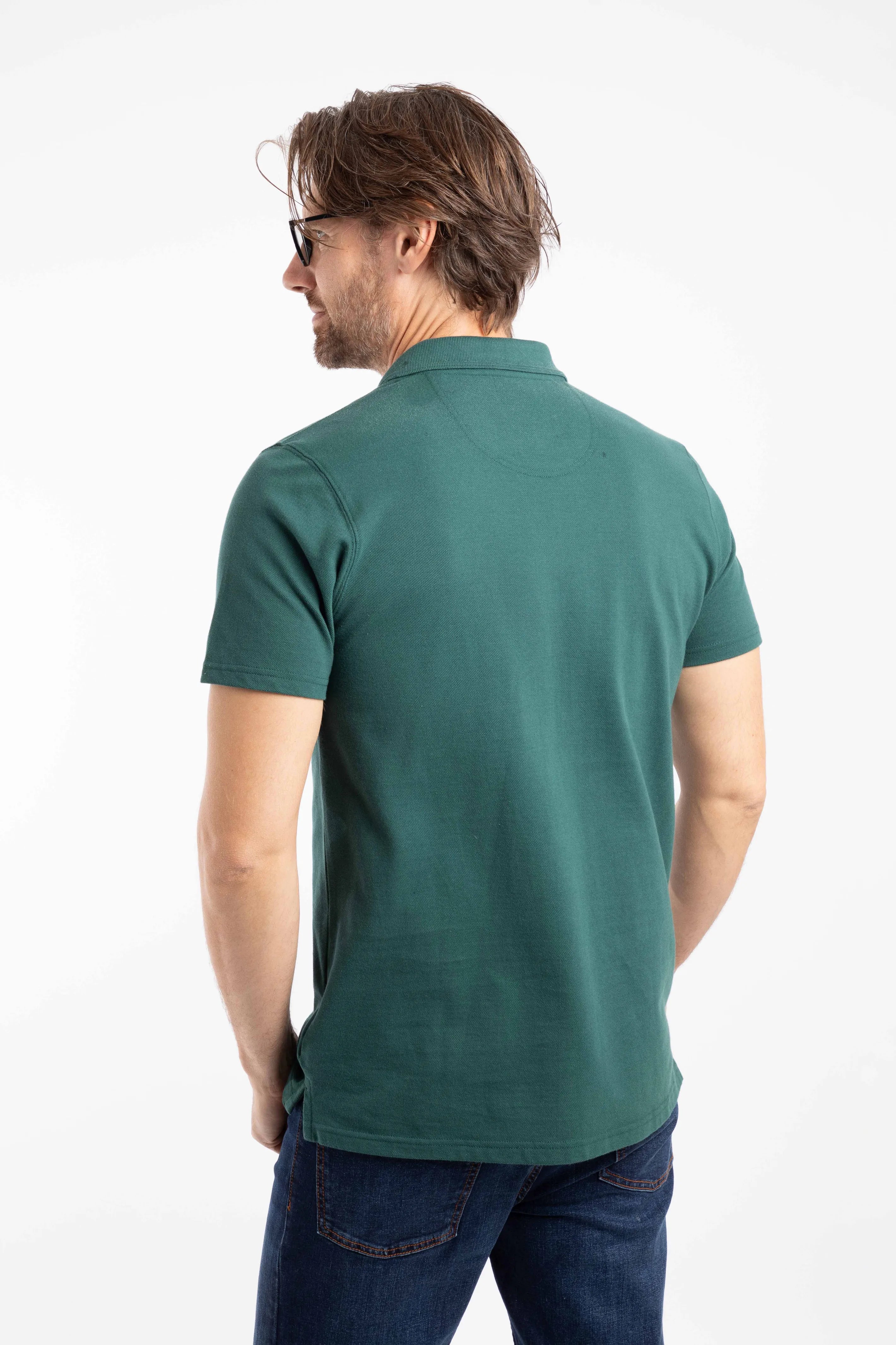 Weird Fish Men's Miles Organic Cotton Pique Polo Shirt-All Year Wardrobe Staple