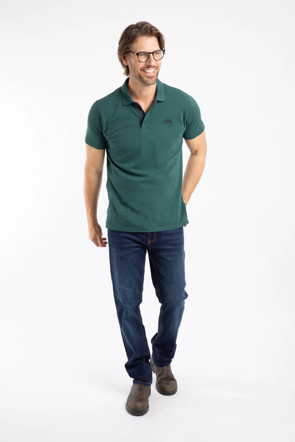 Weird Fish Men's Miles Organic Cotton Pique Polo Shirt-All Year Wardrobe Staple