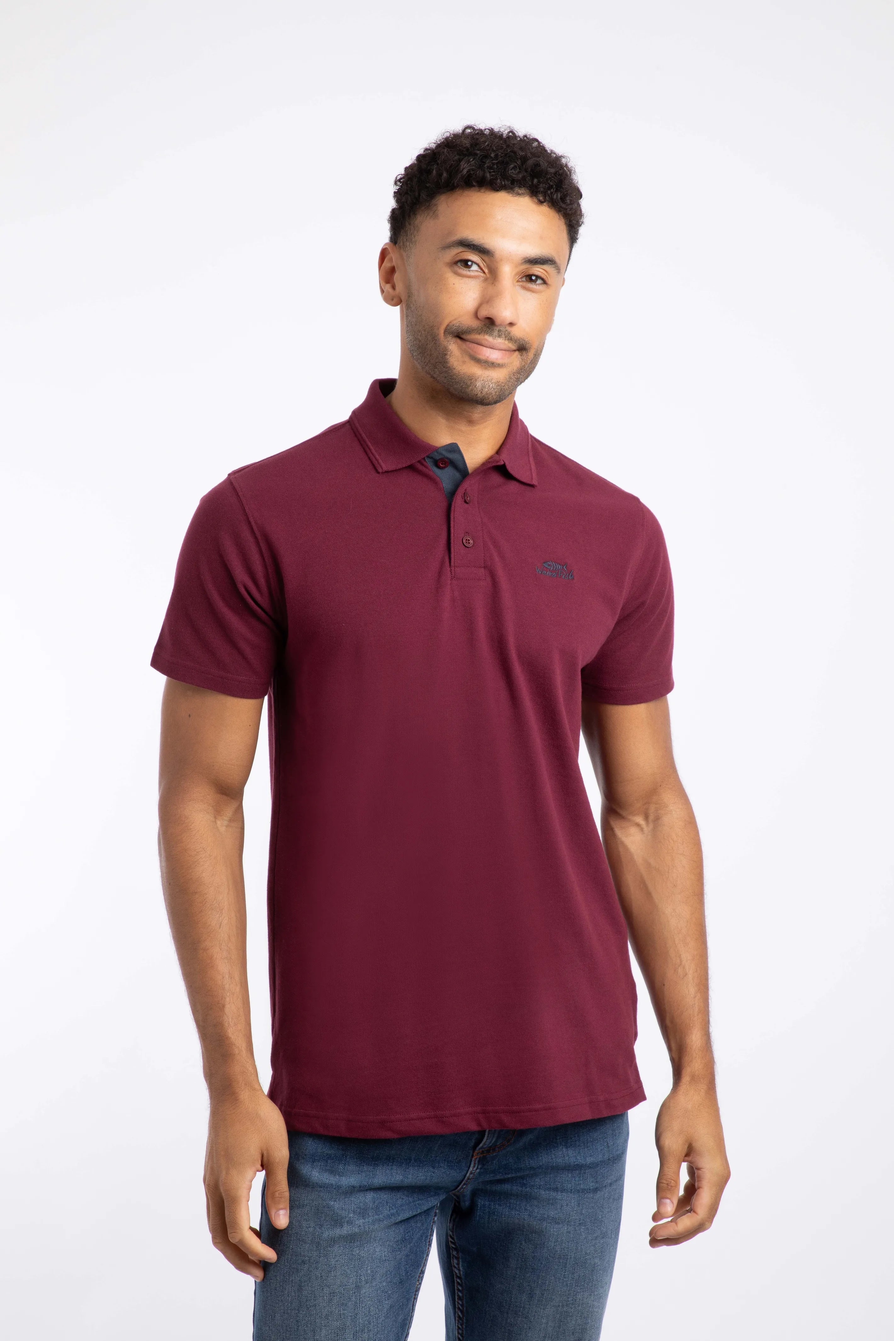 Weird Fish Men's Miles Organic Cotton Pique Polo Shirt-All Year Wardrobe Staple