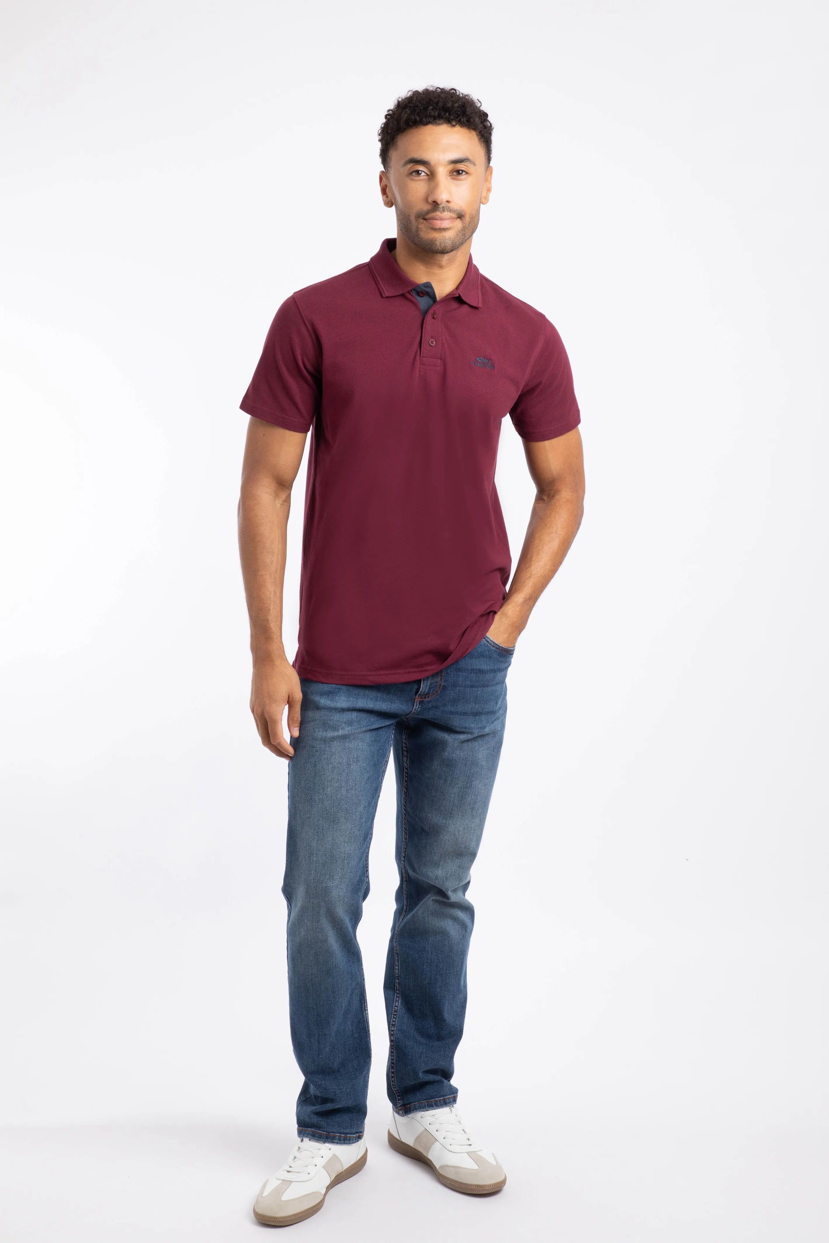 Weird Fish Men's Miles Organic Cotton Pique Polo Shirt-All Year Wardrobe Staple