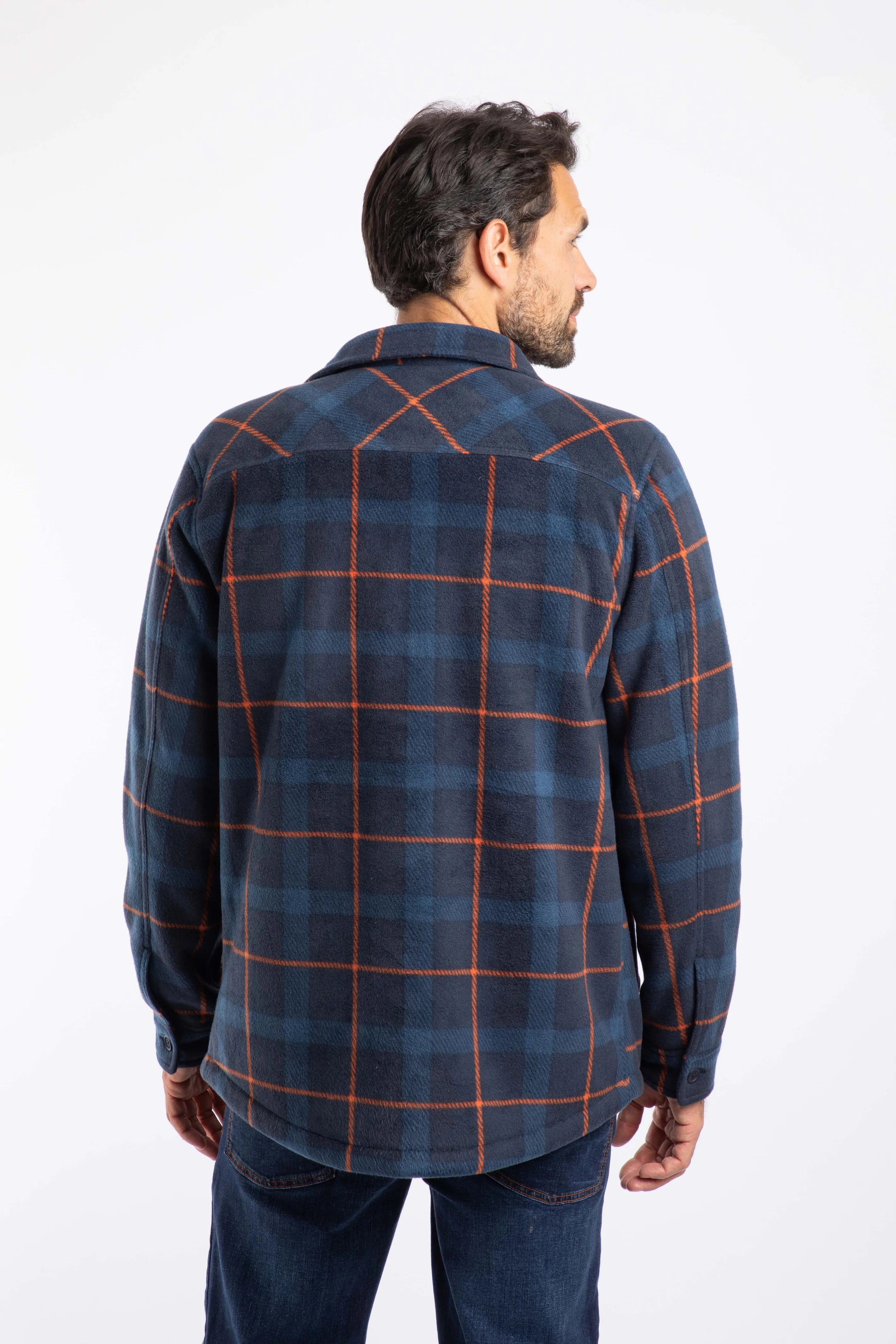 Weird Fish Men's Tyburn Check Heavyweight Fleece Lined Shirt/Jacket - Shacket
