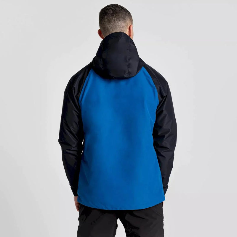Craghoppers Sebastian Shell Waterproof Breathable Hooded Jacket - Blue