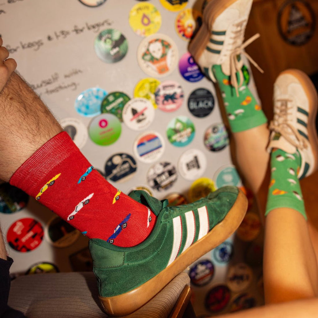 CLASSIC CAR SOCKS FROM SWOLE - RED