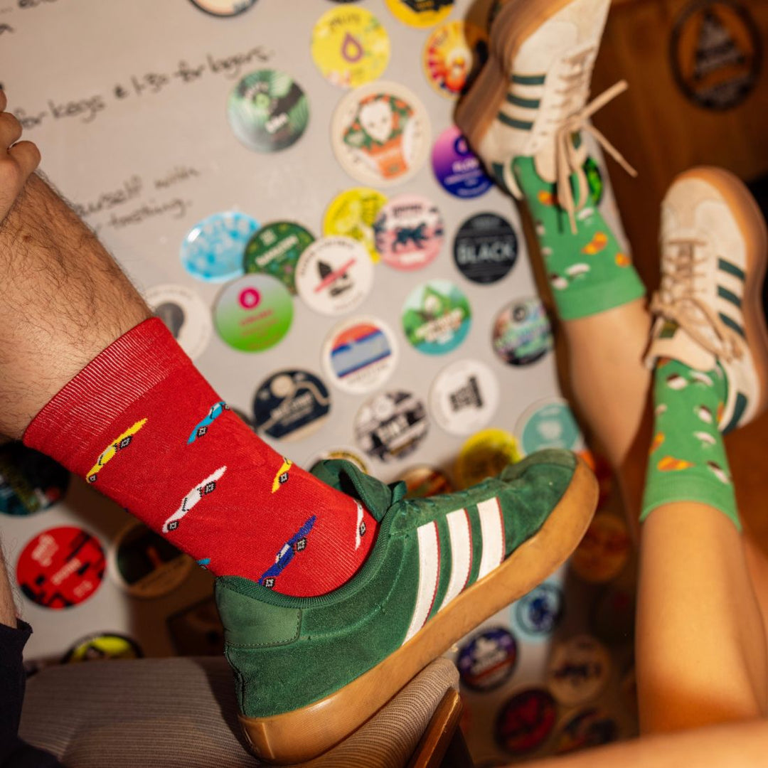 CLASSIC CAR SOCKS FROM SWOLE - RED