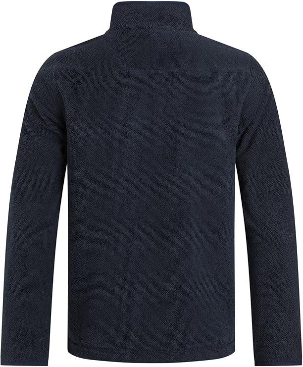 Weird Fish Erril 1/4 Zip Textured Fleece Jumper