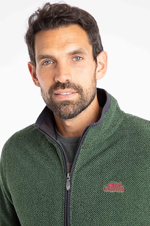 Weird Fish Merril Full Zip Textured Fleece Jumper