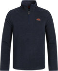 Weird Fish Erril 1/4 Zip Textured Fleece Jumper