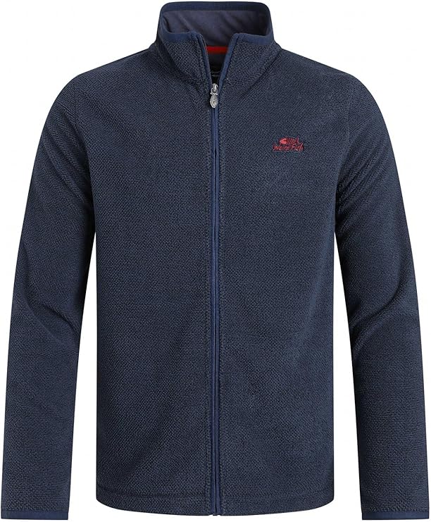 Weird Fish Merril Full Zip Textured Fleece Jumper
