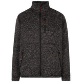 Trespass Men's Ampney Black Marl Fleece Jacket - Fleece Lined & 3 zip pockets