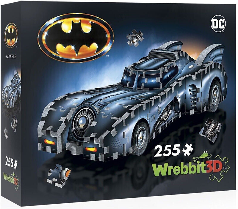 Wrebbit 3D Puzzle Jigsaw DC's ICONIC BATMAN BATMOBILE - 255 pieces - Xmas Gift