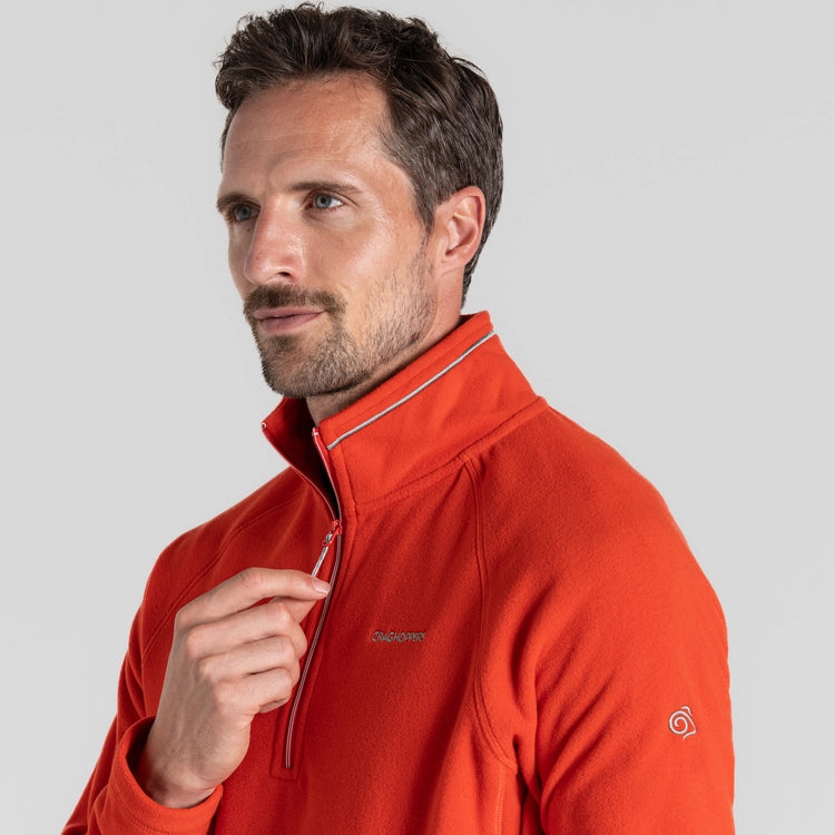 XL Craghoppers Corey VI Half Zip Fleece - Red Rock- Special Offer - Now Only £16.95! RRP £25