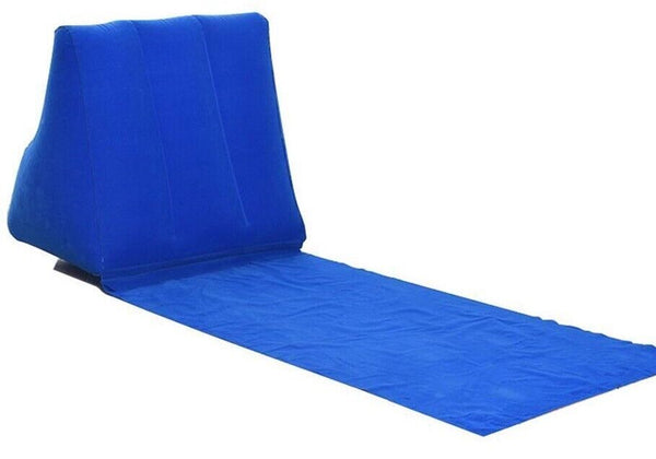 Premium Inflatable Beach Chair Festival Camping Lounger Pillow Seat Cushion