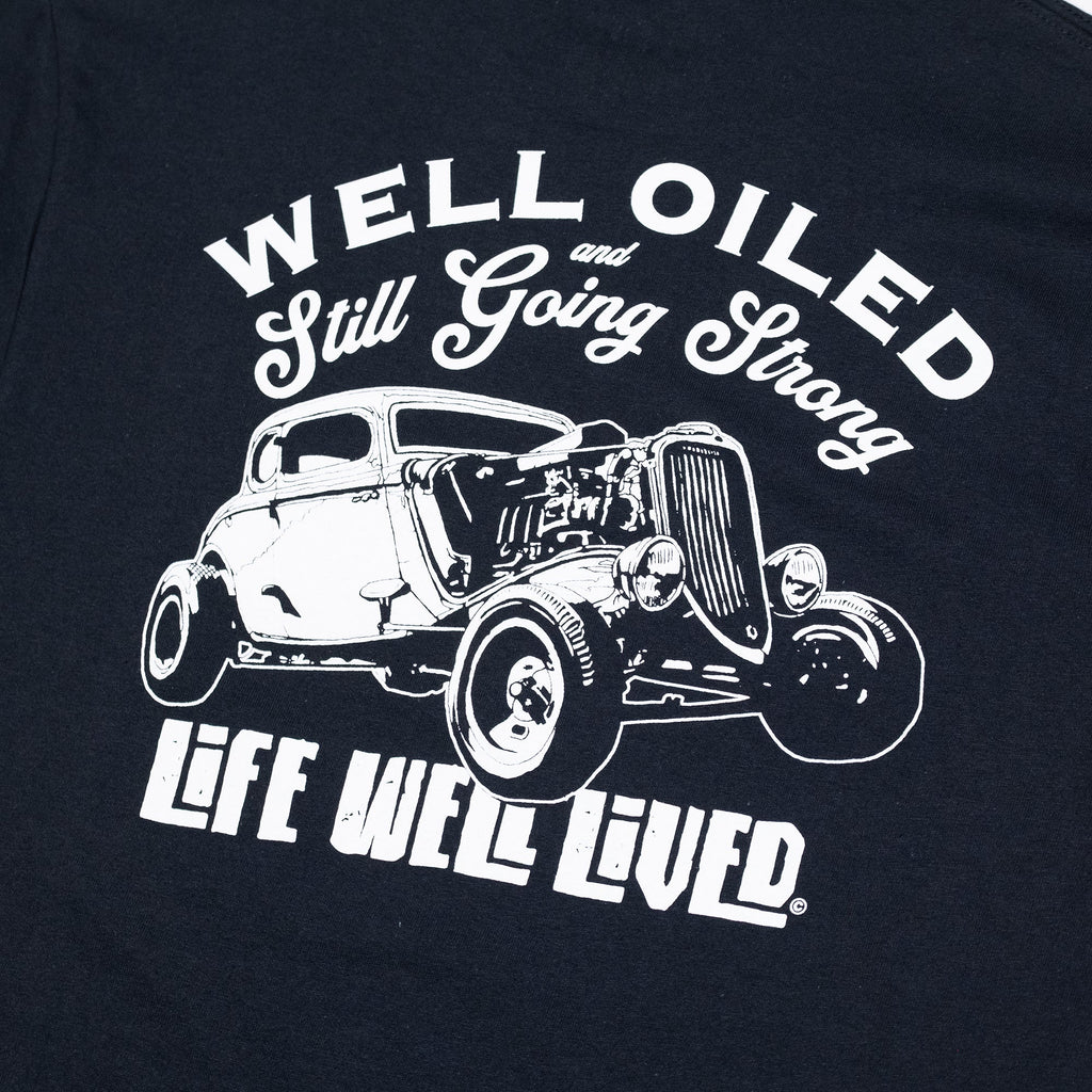 Life Well Lived Well Oiled Car Graphic T Shirt