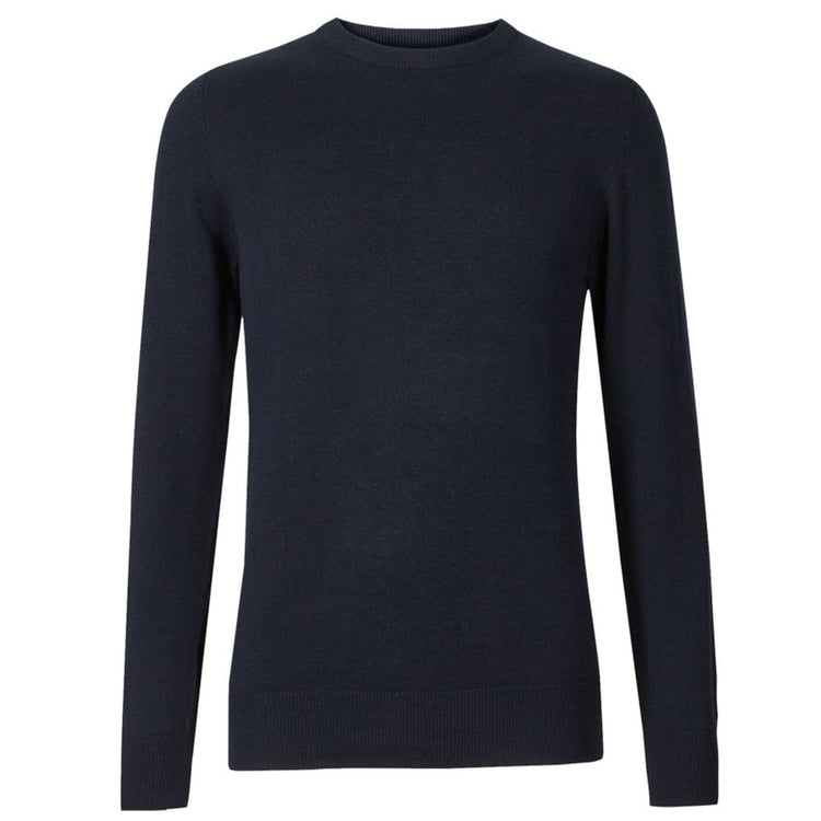 M&S Men's Cotton Crew Neck Jumper - Fine Knit Pullover