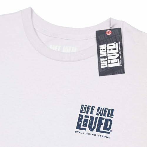 LIFE WELL LIVED - DEEP Blue GURU ICE Grey T - M