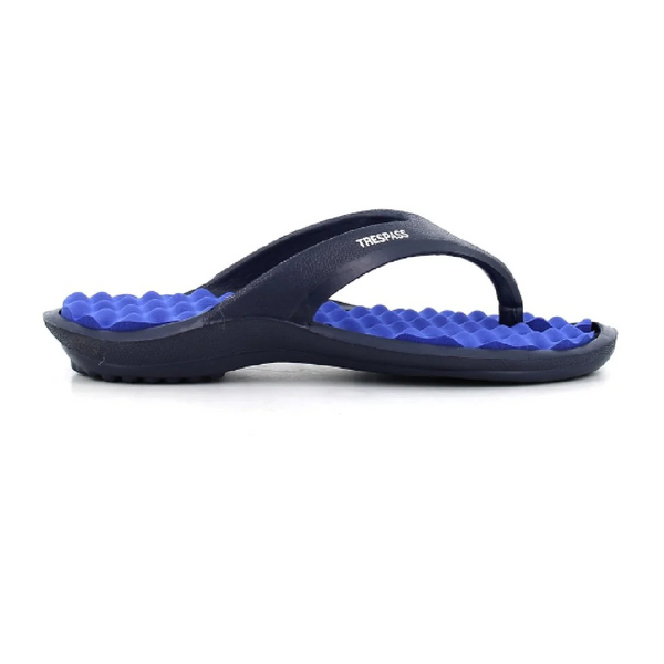 Trespass Mens MAXIE Travel Summer Flip Flop lightweight & comfy - Blue EVA inner