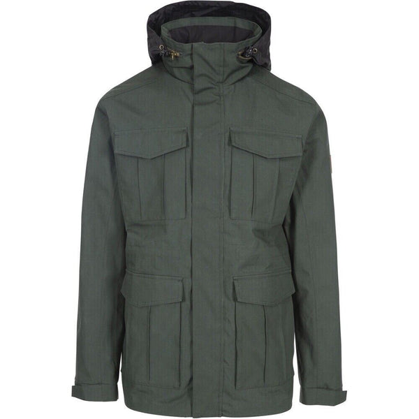 Trespass Mens Rainthan Breathable Waterproof Jacket - Olive Green or Navy Blue