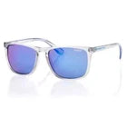 Superdry Iconic SDS Shockwave Sunglasses Clear Frame /Blue Lens SHOCKWAVE-153