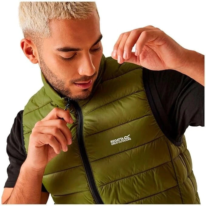 Regatta Mens Marizion Baffled Gilet in Nephite Green