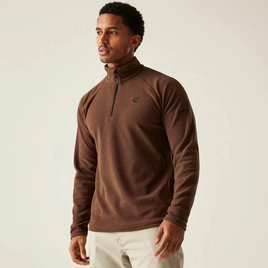 Dare2Be Men's Freethink II Fleece - 1/2 Zip Recycled Brushed Backed Jumper