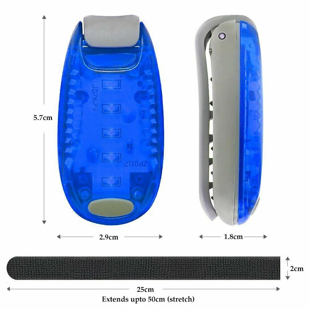 LED Clip On Lights - Waterproof Flashing Lights for Running, Cycling, Pets