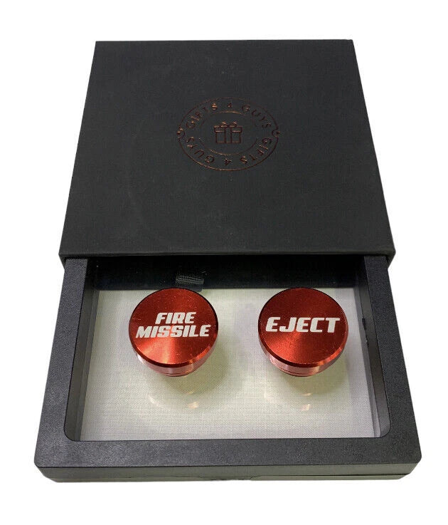 Universal Car 12 Volt/Cigarette Lighter Socket Cover - FIRE MISSLE & EJECT Button 2 Pack