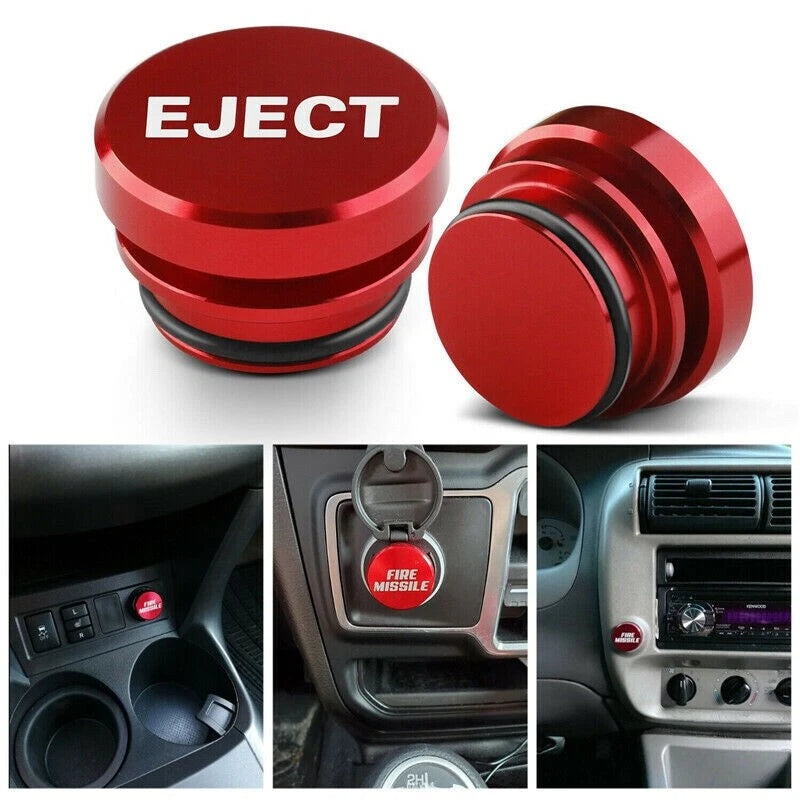 Universal Car 12 Volt/Cigarette Lighter Socket Cover - FIRE MISSLE & EJECT Button 2 Pack