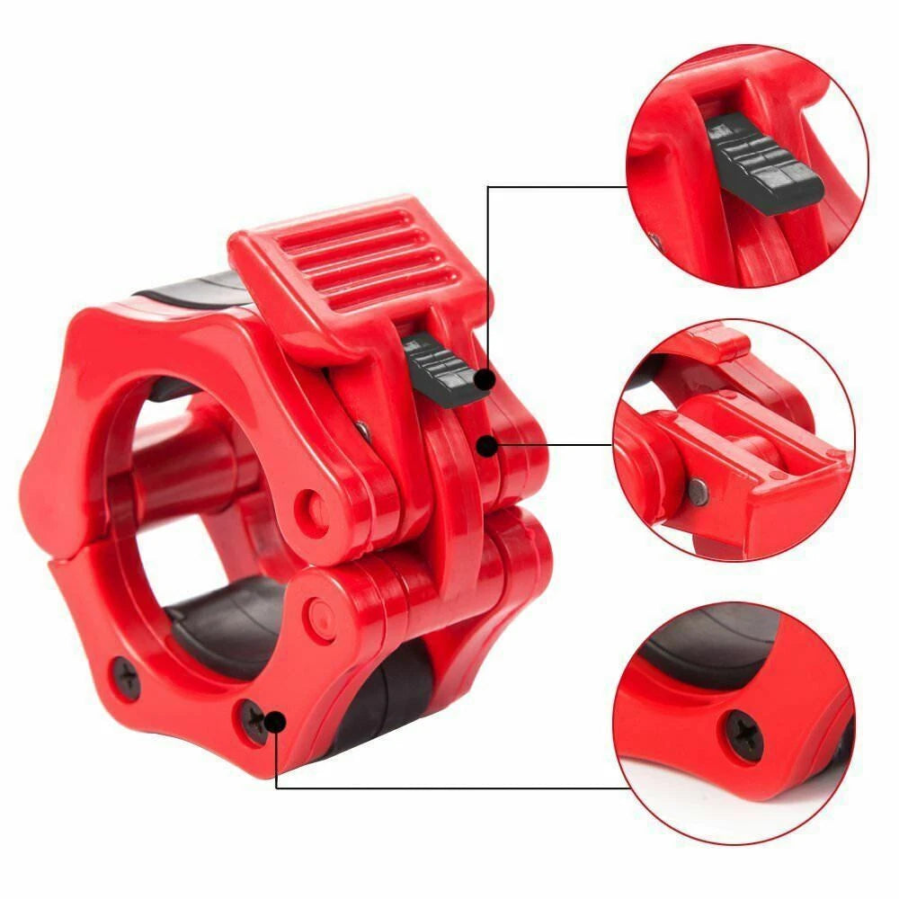 Gifts4Guys x Invictus Gym 2" Olympic Bar Collars PAIR -  Barbell Dumb Bell Clamps Clamp for Bar Weightlifting