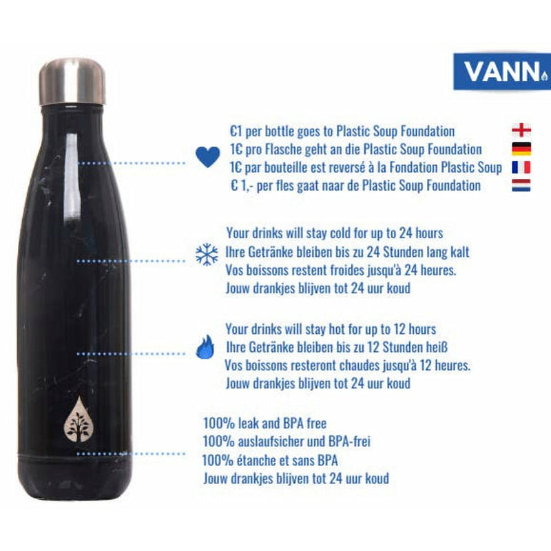 VANN Insulated Stainless Steel Water Bottle - 500ml
